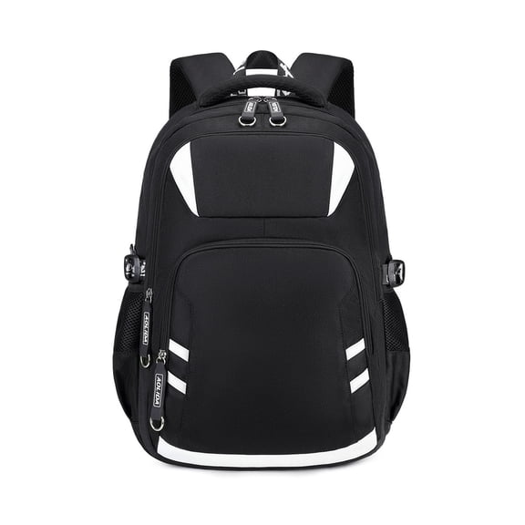 Weebloom Large School Backpack For Kids Boys Girls Large Capacity With Reflective Strips Lightweight Ergonomic Daypack Bookbag Elementary Middle School Black