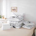 thumbnail image 5 of Homewish Cartoon Ice Hockey Bedding Comforter Set 7 Pieces, Est Sleep Sports Full Bedding Set, Grey Wooden Plank Reversible Fitted Sheet Flat Sheet, Super Cozy Room Decor, 5 of 7