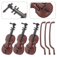 thumbnail image 2 of Milisten 20 Ensembles de Modèles de Violons Miniatures de Noël, Décorations d'Instruments de Bureau (Café), 2 of 5