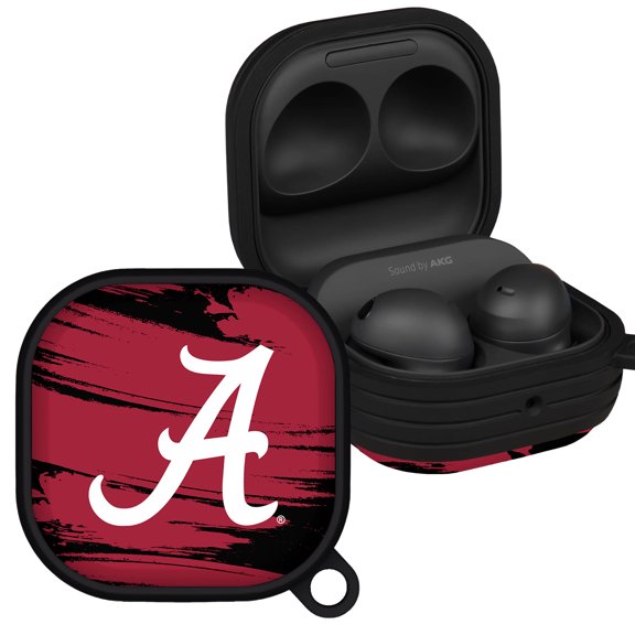 Alabama Crimson Tide Paint Stripe HDX Case Cover Compatible with Samsung Galaxy Buds Pro & Buds Live by Affinity Bands