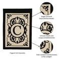 thumbnail image 5 of Evergreen 12.5 in. x 18 in. Cambridge Monogram Garden Applique Flag Letter C, 5 of 5