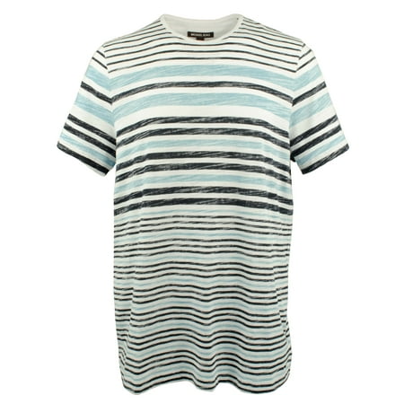 Men's Striped Lightweight Cotton T-Shirt-B-XXL