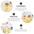 thumbnail image 2 of SHOWERORO 2Pack Hexagonal Glass Storage Jars Honey Holder Simple Design 380ml, 2 of 8