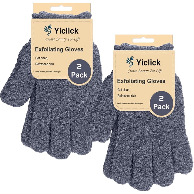 Guantes exfoliantes Yiclick de exfoliación intensa para baño y ducha