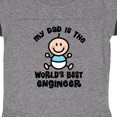 thumbnail image 3 of Inktastic Worlds Best Engineer Dad Boys Baby Bodysuit, 3 of 4