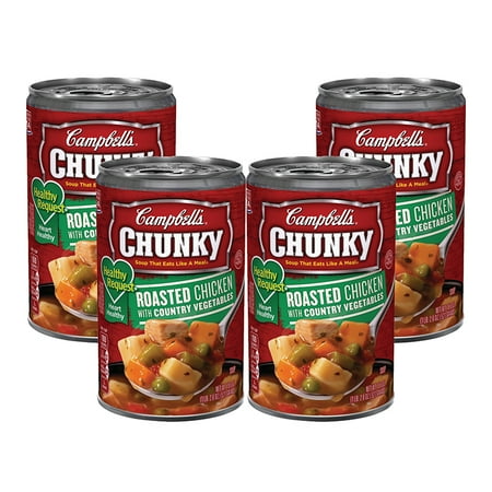 - (3 Pack) Campbell's Chunky Healthy Request Roasted Chicken with Country Vegetables Soup, 18.6 oz.