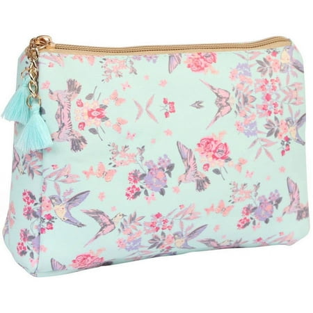 Riah Fashion Floral Print Cosmetic Bag