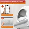 thumbnail image 3 of Self Cleaning Cat Litter Box, Automatic Litter Box with APP Control, Odor Removal, Safety Protection, 65L+9L Large Capacity, Litter Box with 2 Liners, 3 of 7