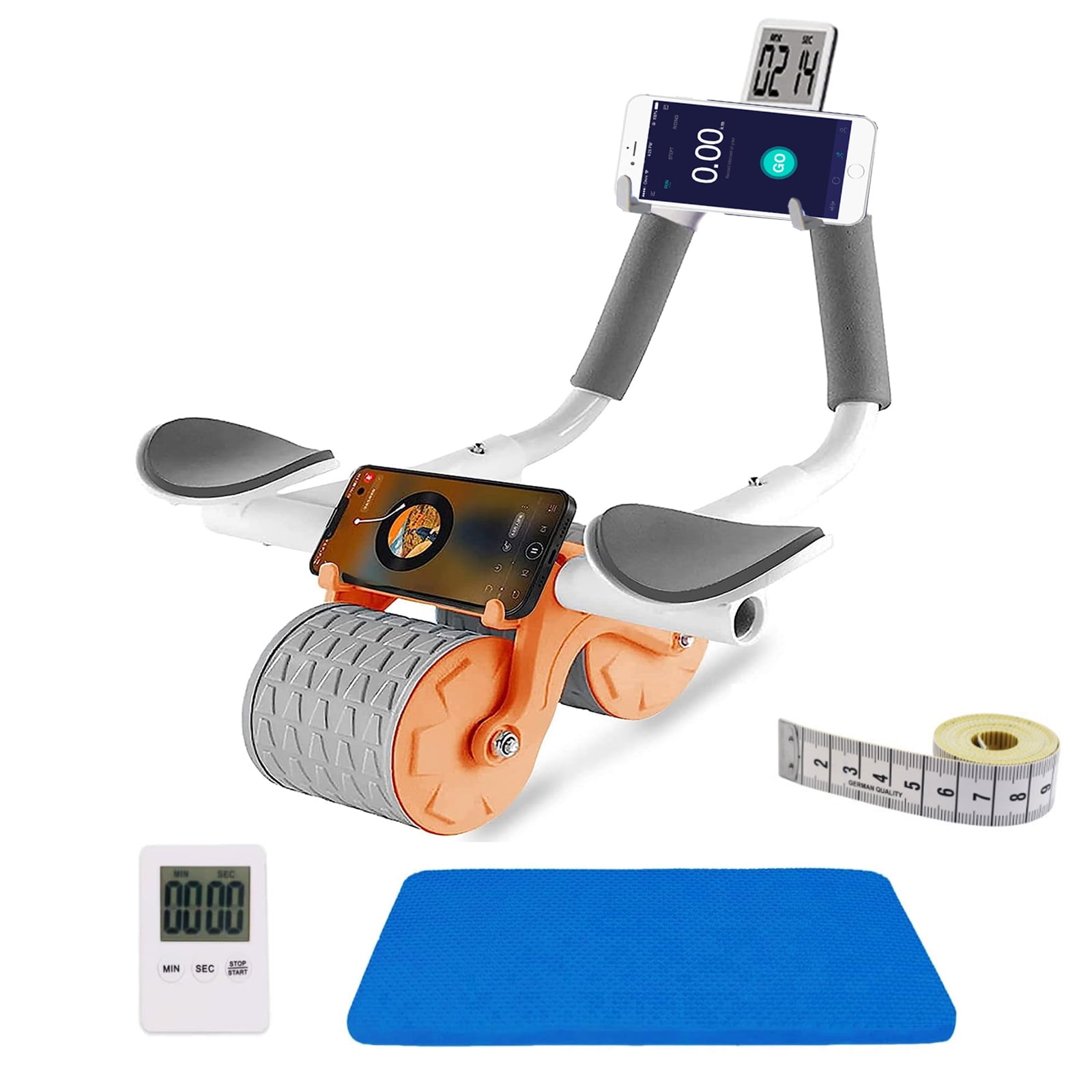 2023 New Automatic Rebound Ab Abdominal Exercise Roller Wheel, with