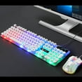 thumbnail image 4 of Keyboardand Mouse Set,Keyboard Mouse Combo Punk Keyboardand Mouse Wired Keyboard Set Enhanced Durability, 4 of 7