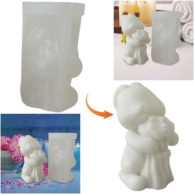 Molde de jabón para velas FLhrweasw Molde de silicona Conejo