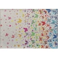 thumbnail image 2 of Elizabeth Sutton MI55A Social Butterflies Graphic Modern White Area Rug, 7'10"X10'0", 2 of 6