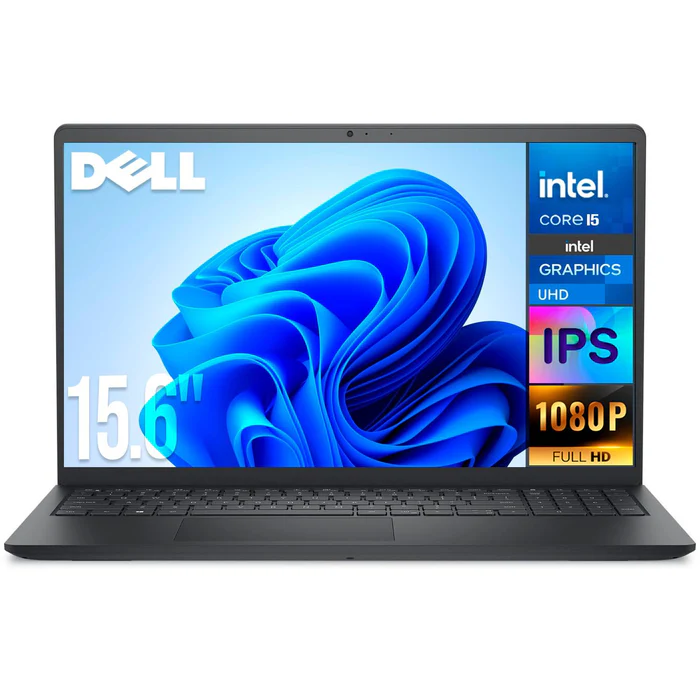 Laptop DELL 15 LDC15250 Intel Core i5 1334U 8GB 512GB SSD Pantalla Touch 15.6" FHD Negro