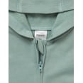 thumbnail image 3 of Hanes Pure Comfort Baby Lightweight French Terry Full-Zip Hoodie, Organic Cotton, Boys & Girls Aqua Moon 9MTH, 3 of 3