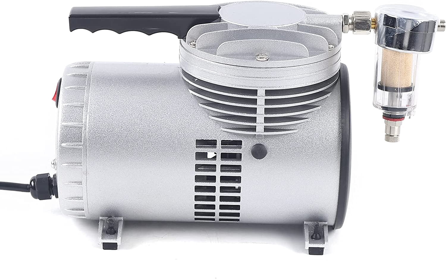 MONIPA Air Conditioning Vacuum Pump with Manual Valve Oil-Free Vacuum Pump Single Unit Rotary Vane Vacuum Pump, for Air Conditioning Maintenance, Food Packaging