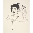 thumbnail image 2 of Aubrey Vincent Beardsley 12x14 Gold Ornate Wood Frame and Double Matted Museum Art Print Titled - Grotesques by Aubrey Beardsley 2 (1910s), 2 of 4