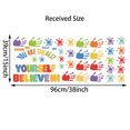 thumbnail image 2 of Motivational Wall Decals for Kids Classroom Decor, Peel and Stick Quotes Wall Stickers with Colorful Design and Easy Application for Educational Spaces, 2 of 6