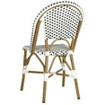 thumbnail image 5 of Safavieh Salcha Outdoor Bistro Side Chair, Set of 2 - Black/White, 5 of 10
