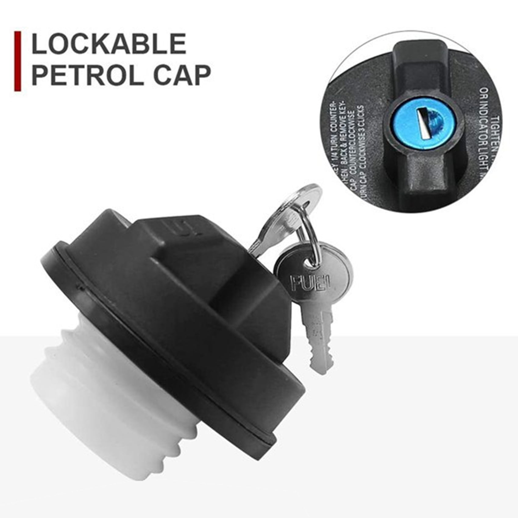 Car Fuel Tank Locking Cover Screw Thread Locking Gas Cap for 20012016