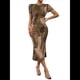 thumbnail image 2 of Vestido Ajustado con Cuello Redondo y Mangas para Mujer Caqui XL, 2 of 7