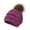 J, variant on Toddler Winter Skiing Hat for Baby Girls Boys Knitted Autumn Winter Warm Skiing Caps Pompom Kids Hat 6Months-6 Years(J,One Size)