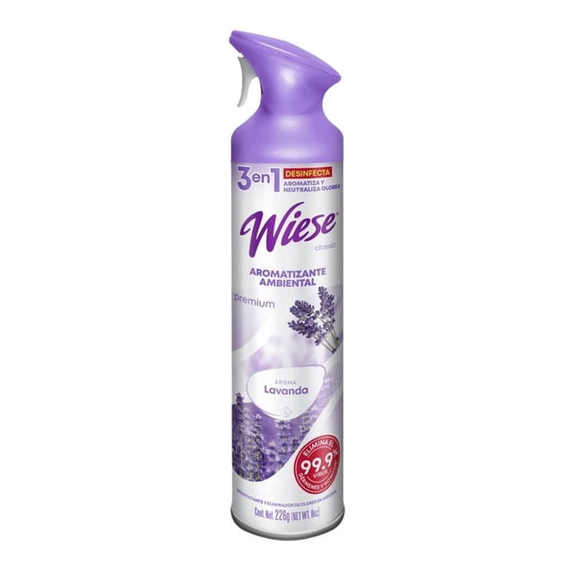 Aromatizante ambiental Wiese premium classic lavanda en aerosol 226 g