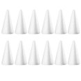 thumbnail image 1 of Amosfun 12 Uds 15 cm blanco sólido cono de bricolaje niños accesorios de cono artesanal hechos a mano para el hogar artesanía Navidad HOMEMAXS HaoMX6593985, 1 of 6