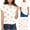 White, variant on Frnrwgo Little Girls T-shirts Kids Summer Fashion Crewneck Tops Casual Tees 3-14 Years, Light Blue