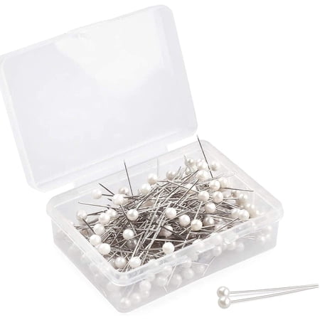 200 Pcs Pearlized Ball Head Push Pins - 1.5 Inch Straight Pins For Crafts, Sewing, Floral Arrangements