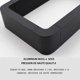thumbnail image 3 of Luminaria de exterior para poste, luces LED de columna para exteriores para jardines y terrazas, iluminación de aluminio fundido a presión con iluminación uniforme, ideal para múltiples ocasiones, 3 of 5