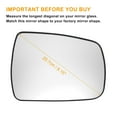 thumbnail image 3 of Reemplazo de vidrio de espejo retrovisor derecho calefaccionado blanco único para KIA Sorento 2009-2014, 3 of 6