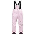thumbnail image 5 of YMNXA Big Kids Girls Ski Outfit Gradient Windproof Thermal Snowsuit Jacket Pants Warm Thickened Sets For Cold Weather Outdoor Activities Light Pink 7-8 Years, 5 of 6