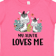 thumbnail image 4 of Inktastic Zebra My Auntie Loves Me Boys or Girls Toddler T-Shirt, 4 of 5