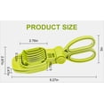thumbnail image 3 of Fruit Slicer, Strawberry, Banana, Kiwi Cutter, Egg Slicer for Hard Boiled Eggs, for Soft Fruit Sausages, Cucumbers, Mushroom Cutter, Rapid & Safe Slicing Kitchen Gadgets (Green), 3 of 5