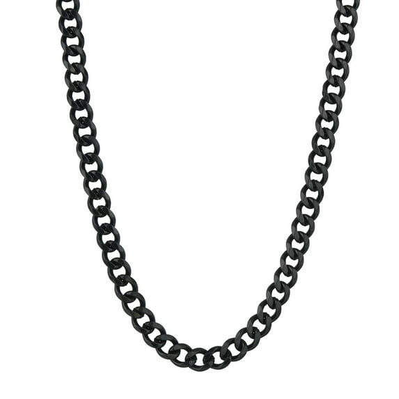 Amaiiu Necklace Unique Polishing Simple Chain Exquisite Leisure Elegant Six Side Pendant Christmas Wedding Birthday Gifts Black 50