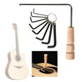 Milue Guitar Trusses Rod Allen Wrench Set Wood Handle Trusses Rod