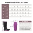 thumbnail image 2 of HISEA Women's Rubber Rain Boots Waterproof Insulated Garden Shoes Outdoor Hunting Working Riding Muck Neoprene Boots Mid Calf, 2 of 6