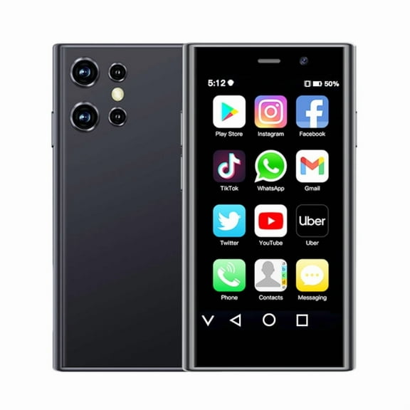 AIEK M80 Pro Americas Version 4G Mini Smartphone 3.0" Screen 2GB RAM 16GB ROM Android 12 Supports Face ID Unlock WIFI BT Installation&Use Of Social Applications
