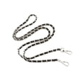 thumbnail image 1 of Jumpingount Correa de cadena para bolso, piezas de repuesto, correa de hombro, extensión para niña, bricolaje, bolso de mano para mujer, Bolsas de mensajero y de hombro Negro plata 1.2 m, 1 of 6