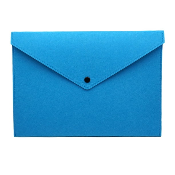 Ercentury Carpeta De Archivos De Fieltro, Maletín Duradero, Bolsa Para Documentos, Carpetas De Archivos De Papel, Cartera, Sobre, Bolso, Cierre De Botón Para Oficina, Hogar, Escuela, Papelería (Amaril