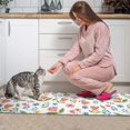 thumbnail image 3 of Pioneer Flower Floral Print Pattern Anti Fatigue Kitchen Rugs Set Of 2, Non Slip Washable Decorative Floor Mats for Kitchen Sink Laundry, 17"x30" and 17"x47", 3 of 6
