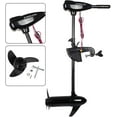 thumbnail image 6 of Miumaeov Electric Trolling Motor 12V 1.2HP Power 36 Inch Shaft Protruar Brush Motor Transom Mount Bracket Adjustable Speed Control Folding Handle Boat Fishing Saltwater Freshwater, 6 of 8