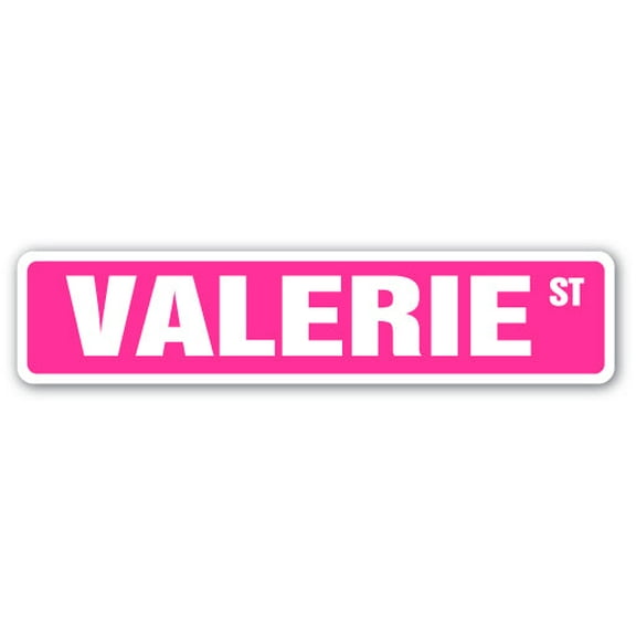 VALERIE Street Sign Childrens Name Room Sign | Indoor/Outdoor |  24" Wide