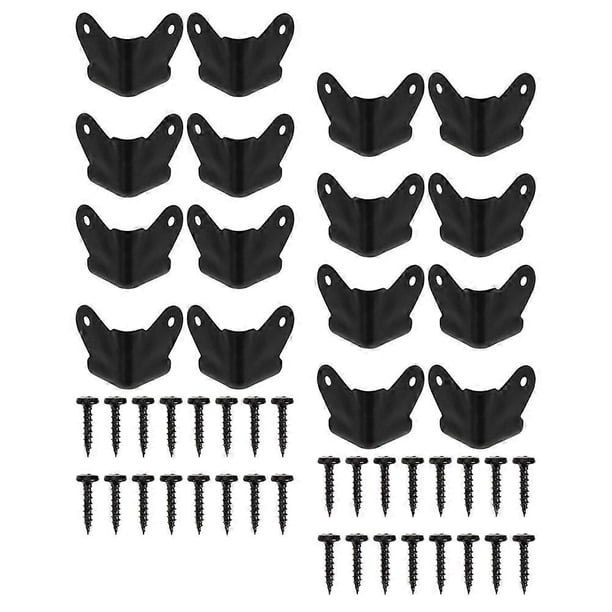 Furniture Anti Collision Protection Corners Cabinet Corner Guard Black 5.00X4.00X4.00CM Speaker Protection 16Pcs