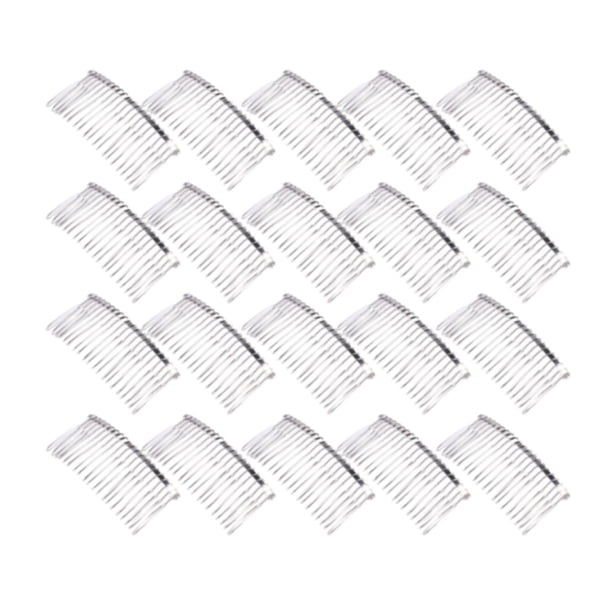 20 peines para el cabello con punta lateral, pinzas para el cabello, ideas de manualidades DIY, pinzas para el cabello curvas, Blanco