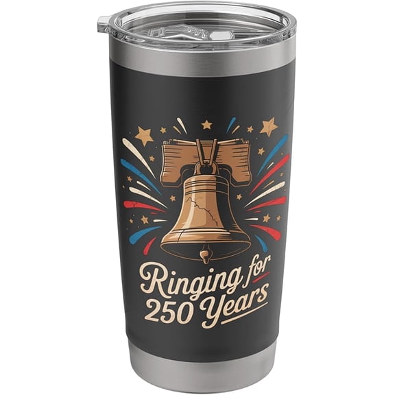 250 Years America Anniversary USA 250th Birthday American Stainless Steel Insulated Tumbler
