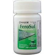 Major Ferosul Tablets, 325 mg, Green, 100 Count