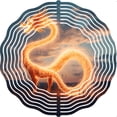 thumbnail image 2 of Vibrant Dragon Metal Wind Spinner & Chime - Fiery Design for Yard & Garden Enchanting Outdoor Decor with Mystical Atmosphere, 2 of 6