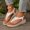 White, variant on Women's Walking Slippers Comfortable Elastic Waist Ankle Strap Open Toe Ourdoor Dressy Shoes