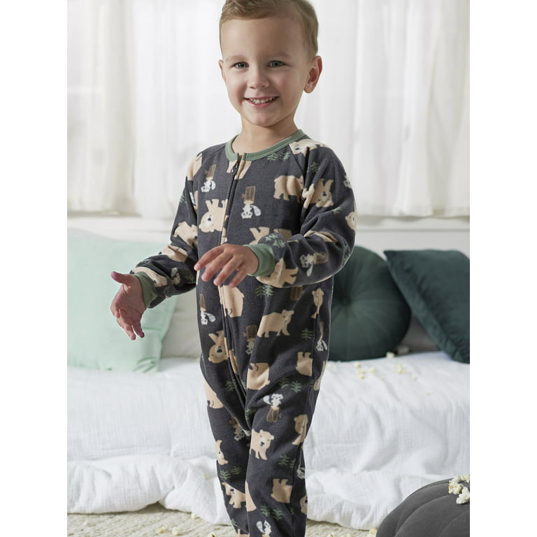 Men's Warm Winter Terry Pajama PJ Set Cuffs at Sleeve and Legs - Perfect  for Cold Nights